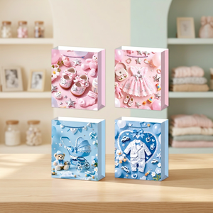 Bolsa de Regalo Moderna con Impresión Digital y Lámina Dorada Grande para Fiestas de Baby Shower, 10485 - Product Image 4