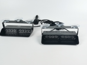 Feux de détresse à LED pour <span class=keywords><strong>pare</strong></span>-<span class=keywords><strong>brise</strong></span> avant de voiture et camion, double couleur, 16 LED universelles 12-24V avec 26 motifs de clignotement disponibles - Product Image 5