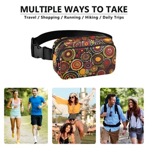 Australia <b>Boho</b> Bag Hippie Crossbody Bag Waist Bag Groovy Waist Bag Custom Print Fanny Pack Waist Bag with Adjustable Strap - Product Image 6