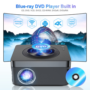 Xnano X1 Max Blue-Ray <span class=keywords><strong>DVD</strong></span> <span class=keywords><strong>player</strong></span> được xây dựng trong Android 9 5G Wifi 8K video Full HD 1080P LED LCD chiếu ngoài trời - Product Image 3