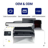 Impresora de cama plana UV de doble cabezal A2 5060, máquina de impresión de alta velocidad para letrero acrílico, tablero de PVC, decoración de madera y vidrio de Metal