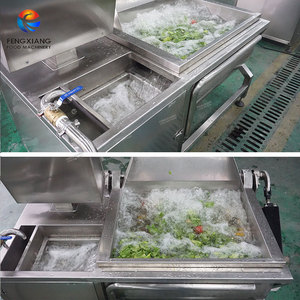 Lavadora de Tanque Inclinable con Ozono y Ultrasonido, 500 kg/h, Multifuncional, para Frutas, Verduras y Carne, para Grandes Restaurantes - Product Image 4