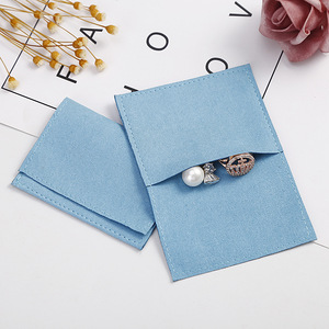 Bolsa de regalo de microfibra para joyería, rectangular, 8x8cm, 6x6cm, 8x6cm, 9x9cm, para organizar anillos, collares y auriculares - Product Image 2