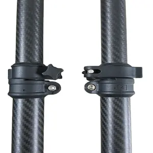 Extension Carbon Fiber telescopic Poles for clean camera system clamps