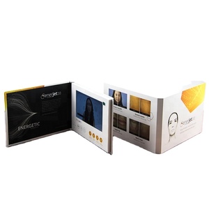 Venta al por mayor 7 "Lcd Video Folletos Tarjetas de felicitación Módulo de reproductor para invitación de negocios - Product Image 1