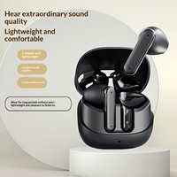 Écouteurs semi intra-auriculaires sans fil transfrontaliers avec ANC 5.4, électroplaqués, autonomie prolongée, portée 10m, moule exclusif