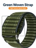 Bracelet magnétique en nylon souple et respirant sans interstices, ajustable, pour Smartwatch 7/6/5/4/FE, fixation rapide