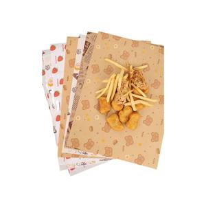 กระดาษห่ออาหารเกรดปลอดภัยสำหรับอาหาร ขนาด 80 กรัม แบบกำหนดเอง สำหรับเบอร์เกอร์ ลูกอม แซนวิชแบบกำหนดเอง และบะหมี่สองชั้น - Product Image 3