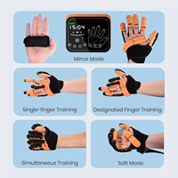Gant de rééducation pour entraînement miroir, thérapie thermique électrique, exercice de flexion-extension des 5 doigts, pour la récupération post-AVC, gauche et droite