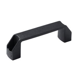 Tirador de armario de nailon con espaciado de orificios de 96 mm y 128 mm, diseño cuadrado en forma de puente, minimalista, para cómoda, armario, dormitorio, baño - Product Image 1