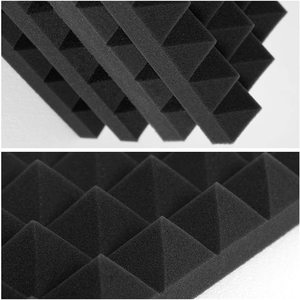 High Density Polyurethane Acoustic Foam <strong>Panels</strong> 30x30x5cm <strong>White</strong>/Black Modern Eco-friendly NRC 0.55 Self Adhesive Stickers Yuan - Product Image 5