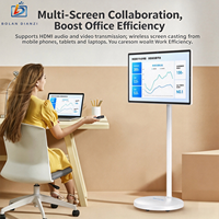 Lecteur multimédia tout-en-un portable de 32 pouces avec écran tactile LCD intérieur/extérieur, système d'exploitation Android intégré, CMS, diffusion en direct, publicité