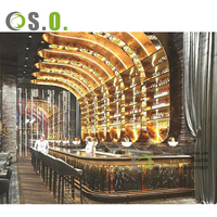 Discothèque Bar Meubles Design Décoration Intérieure Personnalisé Senior Club Night Club Bar Compteurs de Caisse Comptoir de Réception en Métal
