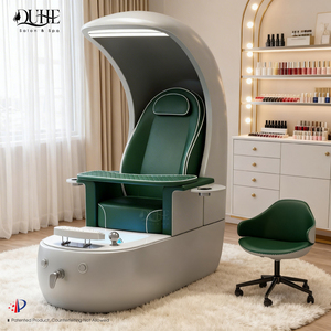 Mobilier de salon de beauté moderne et luxueux, fauteuil de manucure et pédicure avec spa pour les pieds à remous sans tuyau électrique, massage tactile complet du corps - Product Image 1