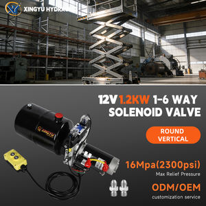 Unité de puissance <span class=keywords><strong>hydraulique</strong></span> verticale 4L 16 Mpa 0.75CC/R 0.8KW 12V avec poignée et courroie horizontale cylindrique 1 canal - Product Image 2