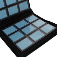 Lot de 12 classeurs de commerce en cuir Pu de conception Unique à 9 poches, classeurs de cartes à chargeur supérieur de qualité supérieure