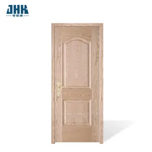 Panel de elevación en relieve sin terminar de roble rojo N, puerta abatible de madera interior de chapa, diseños modernos de puertas de madera, buena calidad, Moderno