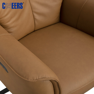 Sillón Reclinable de Cuero MANWAH CHEERS, Giratorio y Ajustable para Sala de Estar, Modelo EU-UK70535M, Sillón Deslizante Reclinable EU-UK70535M EU-UK70535 - Product Image 2