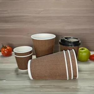 Gobelets en papier à paroi simple pour café à emporter, multi-tailles (8oz, 12oz), avec poignée, design personnalisé, sans odeur, impression de logo sur mesure, vente en gros - Product Image 6