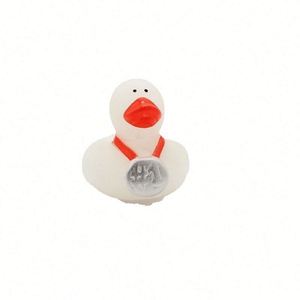 Custom Logo Wholesale Exclusive Supply PVC Children's Water <b>Play</b> <b>Dolls</b> 5-7 Years Squeeze-sounding Luminous Little Yellow Duck - Product Image 5