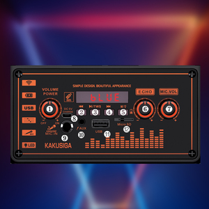 Portable <b>Speaker</b> 2x8 30W Rechargeable Bluetooth LED Light TWS SD <b>USB</b> KK 8201 - Product Image 6