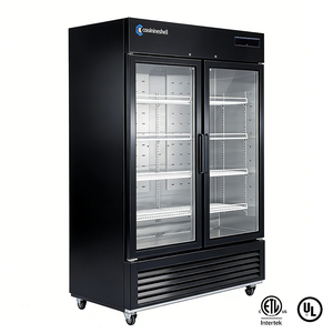 Réfrigérateur de présentation de viande en acier inoxydable pour restaurant, pour affinage à sec du bœuf, refroidissement par air, dégivrage automatique, 2 portes, contrôle numérique - Product Image 1