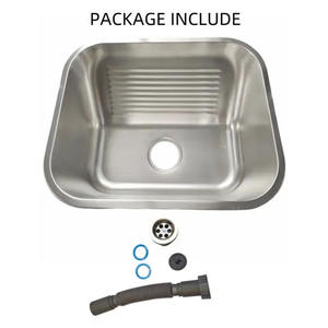 Évier <span class=keywords><strong>de</strong></span> <span class=keywords><strong>salle</strong></span> <span class=keywords><strong>de</strong></span> <span class=keywords><strong>bain</strong></span> à encastrer, poste <span class=keywords><strong>de</strong></span> travail, inox, acier inoxydable, évier <span class=keywords><strong>de</strong></span> lavage, taille 50*45 avec planche à laver pour <span class=keywords><strong>salle</strong></span> <span class=keywords><strong>de</strong></span> <span class=keywords><strong>bain</strong></span> - Product Image 4