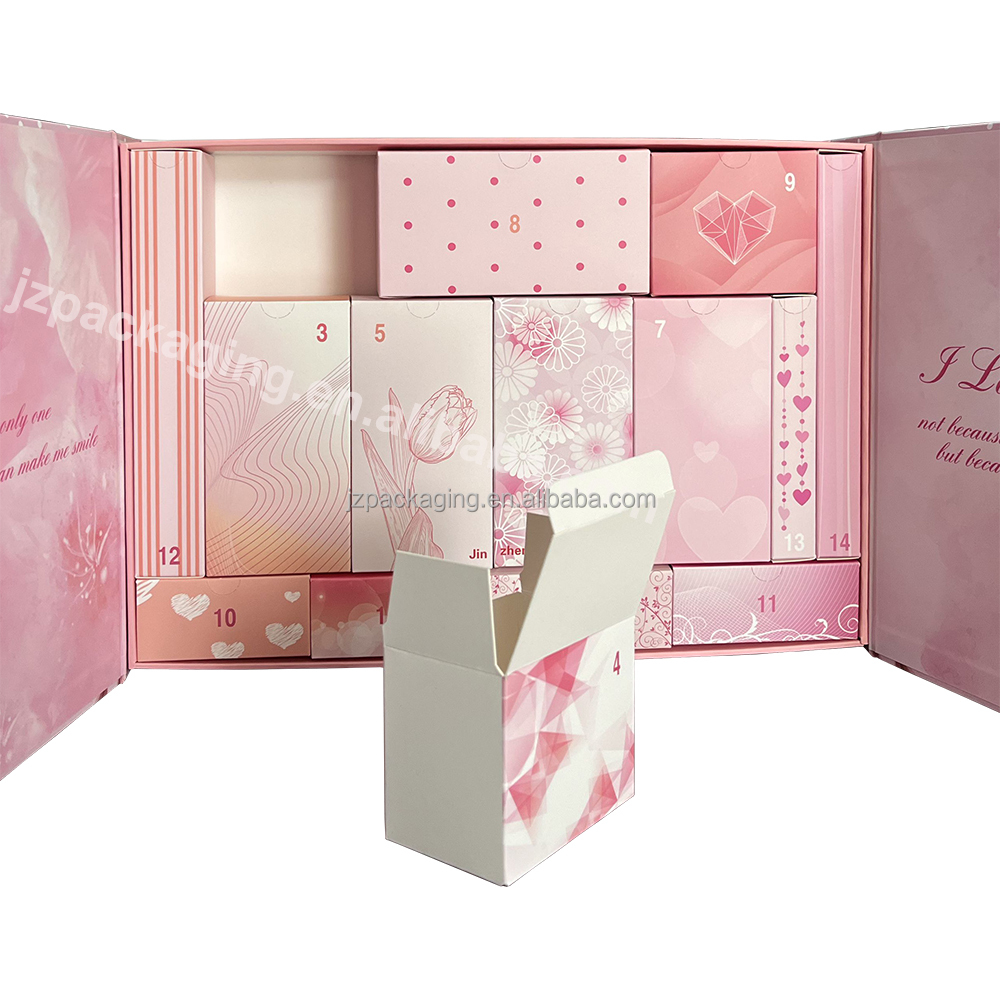 Custom Logo Advent Calendar Box Christmas Cosmetic Advent Calendar Makeup