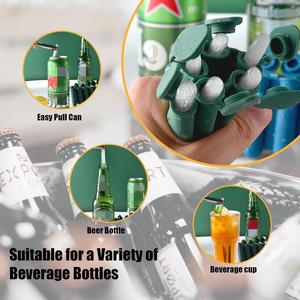 Bacs à glaçons miniatures en silicone écologiques à démoulage facile, petites bouteilles en plastique pour boissons en conserve et bâtonnets de crème glacée - Product Image 5