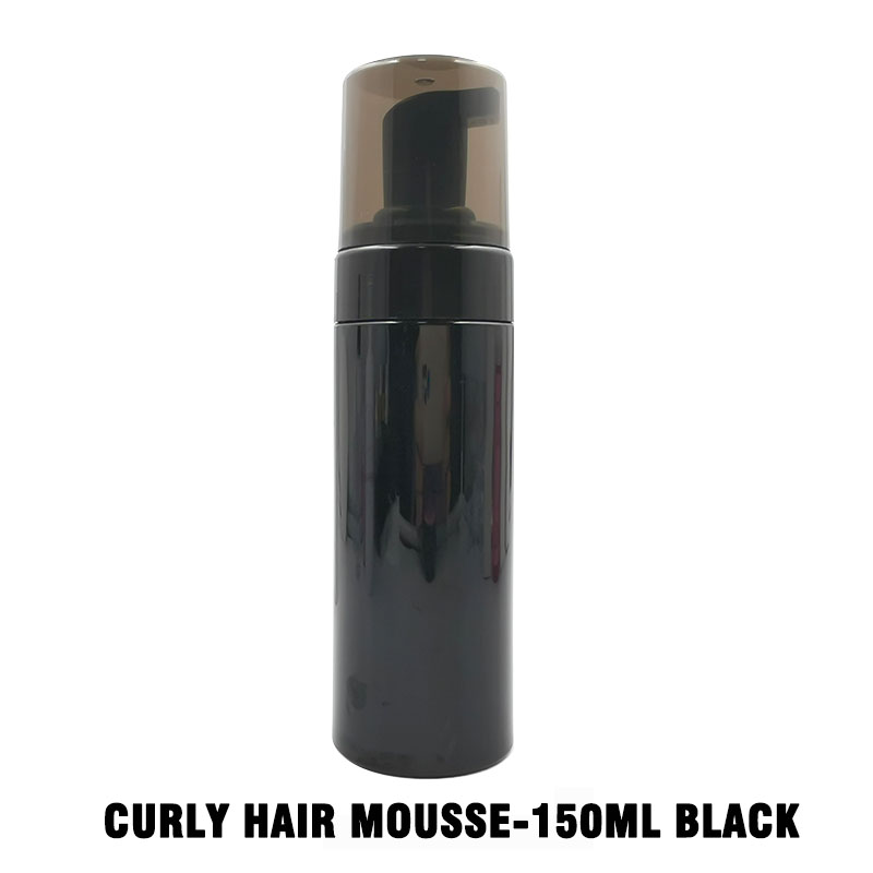 150ml black bottle curly hair mousse