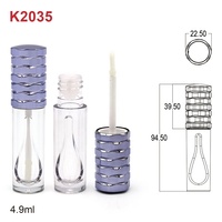 Emballage OEM, tube de brillant à lèvres en forme de goutte, tube de fard à paupières pailleté, étui pour rouge à lèvres liquide imperméable, flacon de correcteur de maquillage