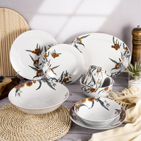 Assiettes et tasses en porcelaine de luxe service de table en céramique plats de service de restauration ensembles de vaisselle