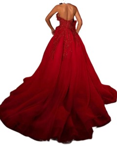 Personnalisé <span class=keywords><strong>femme</strong></span> anniversaire rouge Sexy robes paillettes fendues une épaule <span class=keywords><strong>voilée</strong></span> <span class=keywords><strong>robe</strong></span> de <span class=keywords><strong>soirée</strong></span> formelle pour les femmes vêtements Abendkleid - Product Image 2