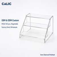 Présentoir en acrylique transparent Calic pour boîtes mystères, vitrine à niveaux pour figurines, pour magasins de jouets et objets de collection, logo personnalisé, ODM, vente en gros