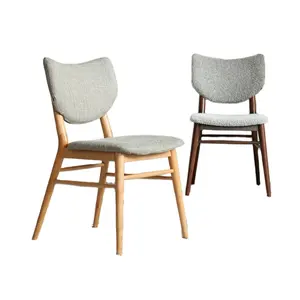 Dining Chair with Leather Cushions solid wood dining chair home light luxury modern chair