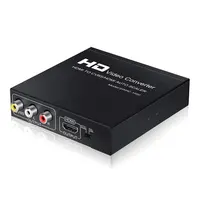 HDMI a RCA y HDMI + 3RCA CVBS AV convertidor de vídeo compuesto de Audio del divisor del adaptador de soporte 1080P amigo NTSC para HD cámara de TV