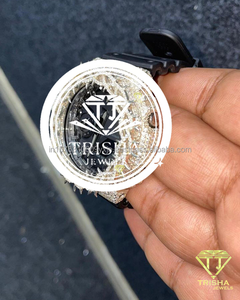 Reloj de Diamantes Moissanite VVS Más Vendido, Plata de Ley 925, Estilo Hip Hop, Disponible al Mejor Precio del Mercado - Product Image 2