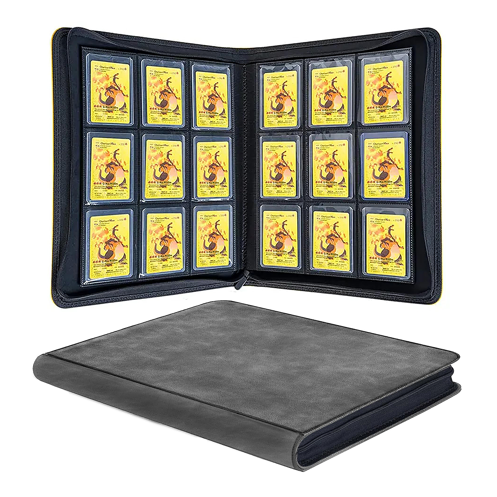 Verified Supplier 9 Pocket Pages Square Design & Pu Leather Binder |  Alibaba.com
