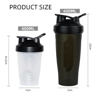 Toptan çalkalama kabı kişiselleştirilmiş özel Logo Protein spor plastik bardak Shaker şişe