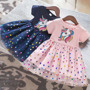 Abito Estivo Elegante per Bambine con Fiori e Balze Stratificate in Pizzo, <span class=keywords><strong>Vestito</strong></span> da Principessa Senza Maniche per Feste di Compleanno - Product Image 3