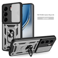 Étui de téléphone Transsion pour Itel City 100/Power70/P65/P55/A90/S26 Ultra avec support magnétique pour voiture, anneau de maintien pour fenêtre coulissante et pochette