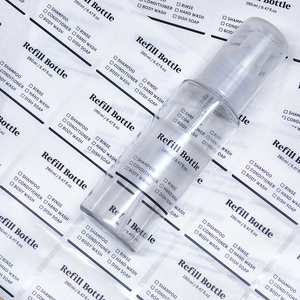Custom Die Cut Clear <strong>Label</strong> <strong>Printed</strong> <strong>Transparent</strong> Stickers Waterproof Vinyl Travel Product <strong>Labels</strong> For Refill <strong>Bottle</strong> - Product Image 1