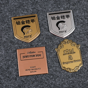 Plaques signalétiques métalliques personnalisées, <span class=keywords><strong>étiquette</strong></span>s en aluminium avec logo imprimé, plaques de marque en titane gravées/estampées/brändées - Product Image 2