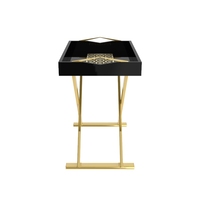 Plateau vertical en bois sculpté, motif feuille d'or, 10 pièces, pour rangement et décoration, peinture, laque, pour maison/hôtel/banquet
