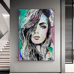 Dipinto su Tela <span class=keywords><strong>di</strong></span> Lusso con Ritratto <span class=keywords><strong>di</strong></span> Donna 40x50cm, Arte Murale Stampata con o Senza Cornice, Decorazione per la Casa - Product Image 5