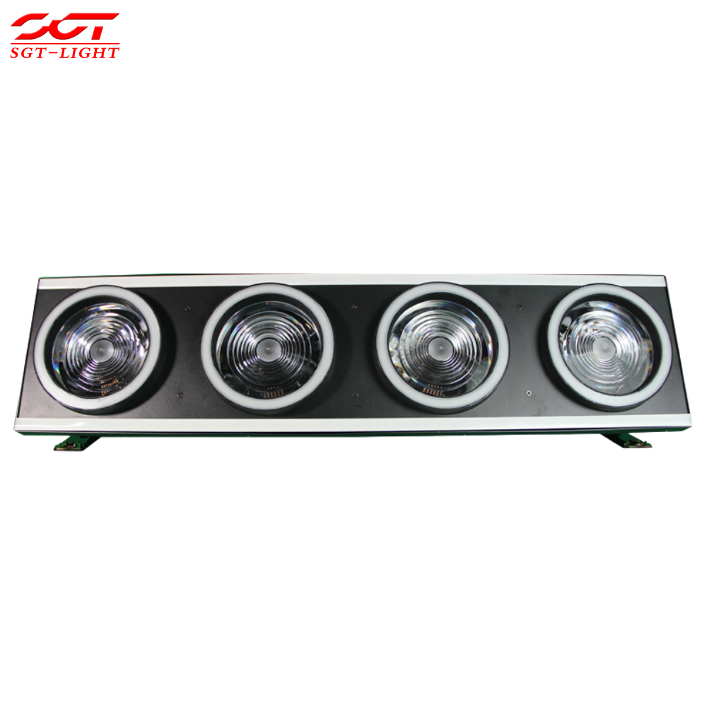4x120W Beam With Auxiliary Light Warm Golden Source and RGB Dynamic Backlight for Livehouse Club Bar Party