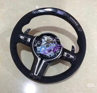 Volant de sport en cuir semi perforé blanc pour BMW F01 F11 F34 F35 F36 F30 F10 X5 F15 X6 F16 F02 F06 M3 M4 M5