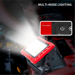 Luz de Inspección para Automóviles, Recargable, COB LED, 2000LM, Temperatura de Color Ajustable, Regulable, Gancho Magnético, Montaje con Tornillo, para Exteriores - Product Image 3