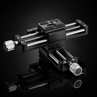 Rail de mise au point macro pour appareil photo, en alliage d'aluminium, rotation à 360°, plaque Arca QR, échelle de précision, réglage à double vitesse pour DSLR