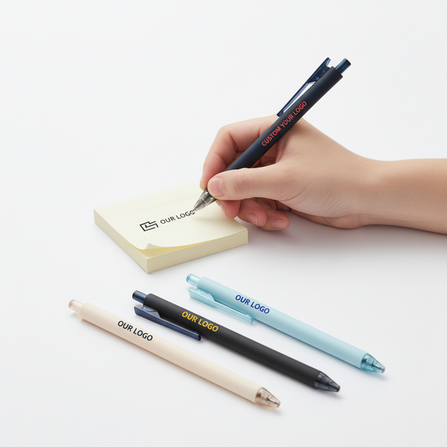 Wholesale Cheap 0.5 MM Smooth Writing Solid Colour Gel Pen Multi-Colour Plastic Ballpoint Pens with Custom Logo for Students